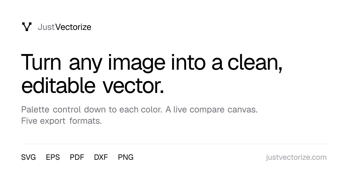 JustVectorize — maak van elke afbeelding een strakke, bewerkbare vector
